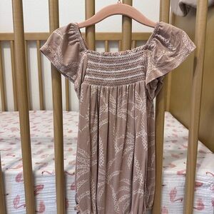 Little Sleepies Sandy Palms Smocked Flutter Romper